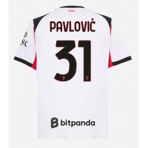 AC Milan Strahinja Pavlovic #31 Gostujuci Dres 2025-26 Kratak Rukavima